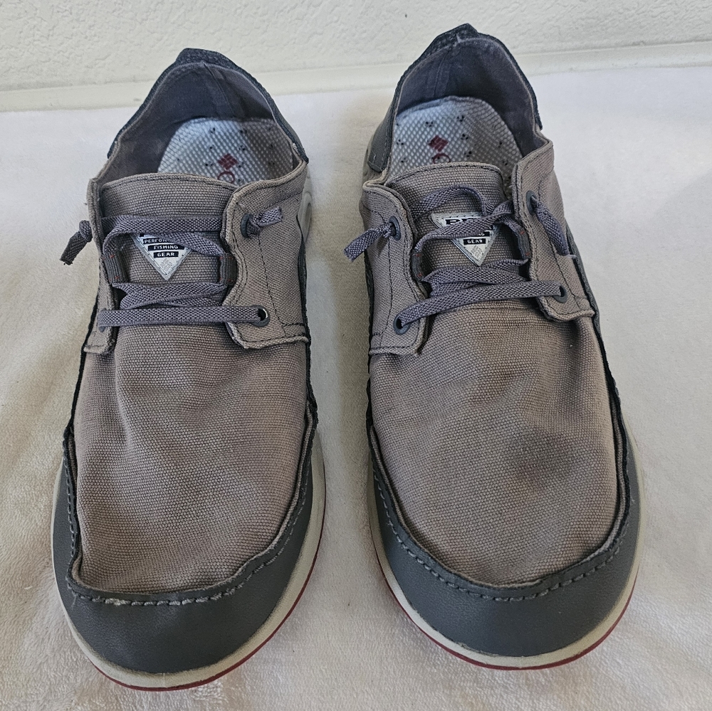 Columbia PFG Bahama Vent Boat Shoes Gray Lace up Lightweight Mens 10.5